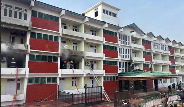 Fire breaks out at MLA hostel in Srinagar