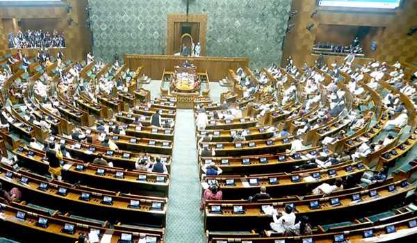 LS adjourned for the day after uproar by treasury and Opposition benches