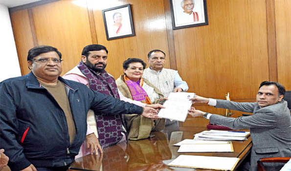 Haryana:  BJP candidate files nomination for RS by-Election
