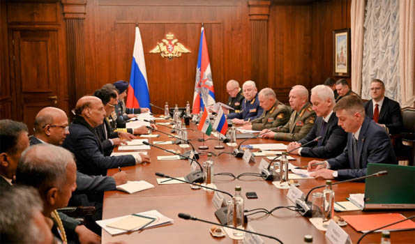 India determined to extend domestic defence industry capabilities across domains: Rajnath