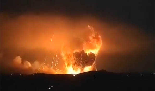 Explosions continue in weapon depot in Syria