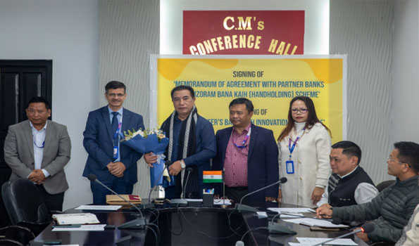 Mizoram signs agreement with SBI, MRB and MCAB to facilitate loan disbursement