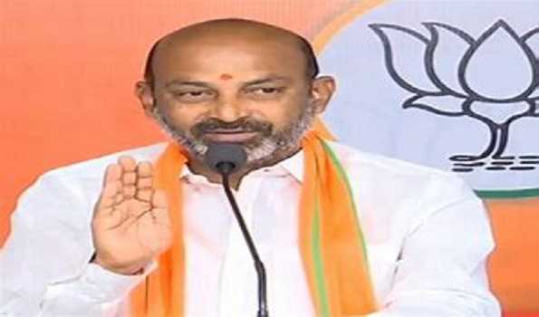 Bandi Sanjay criticizes Congress and BRS for  growing debt crisis of Telangana