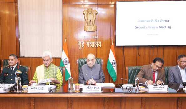 Shah chairs high-level security meeting on J&K