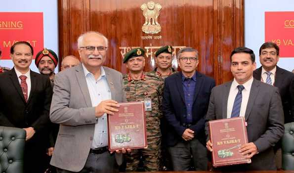 MoD inks Rs 7,629 cr contract with L&T for K9 Vajra-T guns for Indian Army