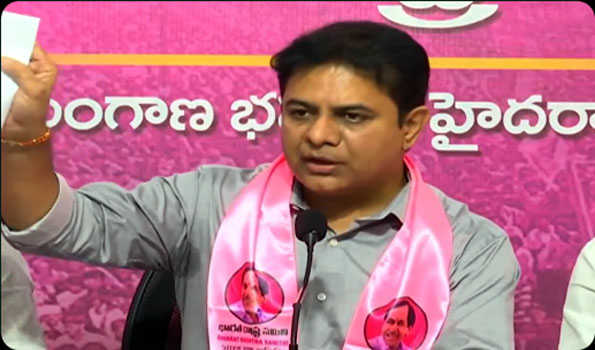 KTR urges farmers to resist betrayal of Rythu Bharosa scheme by Congress