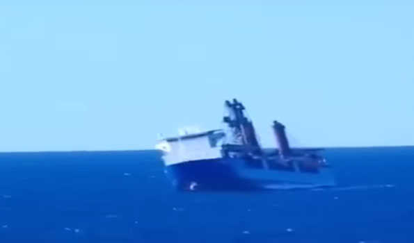 Russian cargo ship under US sanction sinks after engine room blast