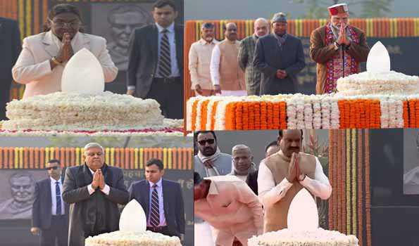 Prez, VP and PM Modi pay tributes to Atal Bihari Vajpayee on his 100th birth anniversary
