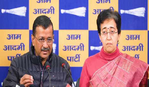 Kejriwal accuses BJP of plotting to arrest CM Atishi