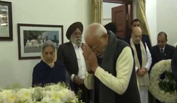 PM Modi, Amit Shah pay last respects to late Dr Manmohan Singh