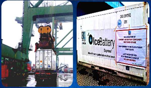 CONCOR despatches first Ice Battery Container to Port Blair