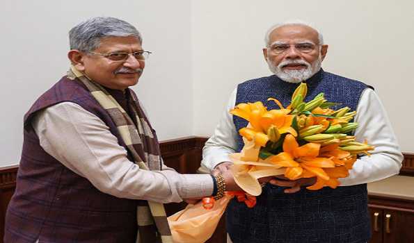 Former JDU MP Lalan Singh calls on PM Modi