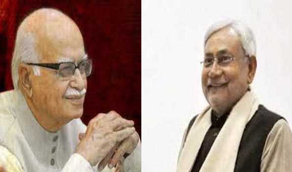 Bihar CM greets Advani for being honoured with Bharat Ratna