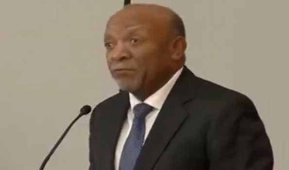 Namibia swears in interim president after Geingob
