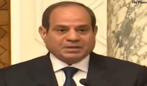 Egyptian president calls for two-state solution to settle Palestinian issue
