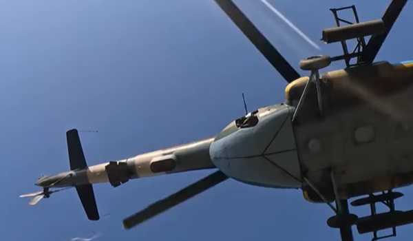 Russian helicopter crashes into lake during training flight
