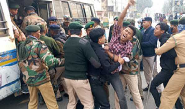 Tripura: 15 protestors detained, road & rail blockade for 