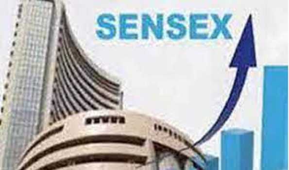 Sensex up over 400 points
