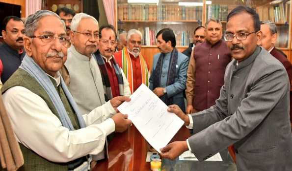 Nandkishor Yadav of BJP files nomination for Bihar Assembly Speaker post