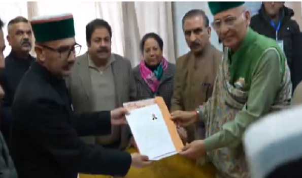 Abhishek Manu Singhvi  files nomination for Rajya Sabha from HP