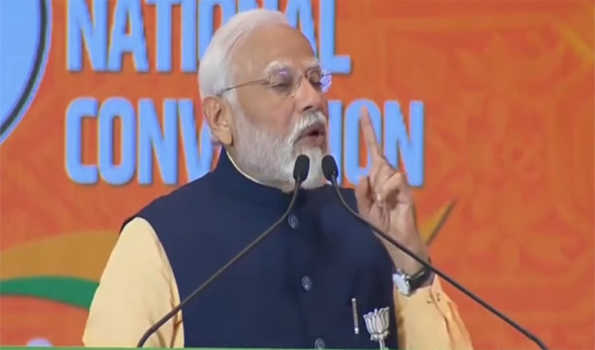 PM urges BJP workers to reach every voter in next 100 days for decisive win