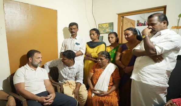 Rahul Gandhi demands compensation by govt to trampled victim in Kerala