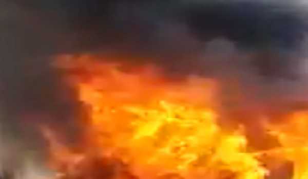 Forest fire breaks out in SW China