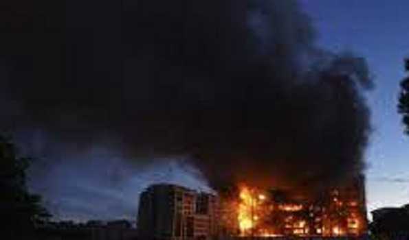 At least 4 killed, 20 missing in high-rise building fire in Spain