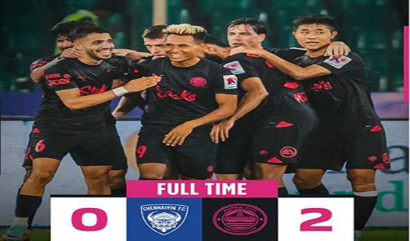 Mumbai City FC beat Chennaiyin FC 2-0 in ISL