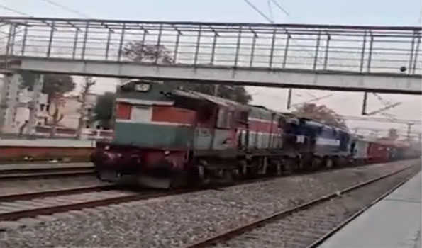 Freight train runs without drivers from Kathua to Mukerian in Punjab