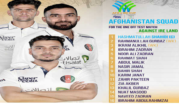 Afghanistan name Test squad against Ireland