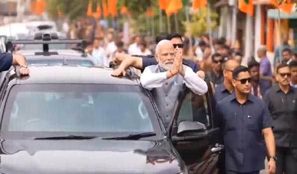 PM arrives on 2-day TN visit