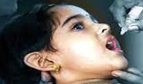 Pulse polio in Tirumala on March 8