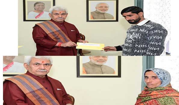 J&K LG hands over appointment letters to NoKs of civilians killed in Poonch