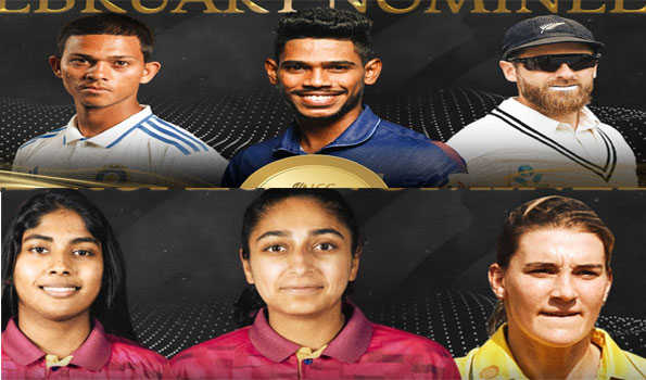 ICC reveals player of month nominees for February