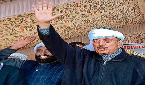 Ahead of LS polls, Azad calls for unity to safeguard J&K