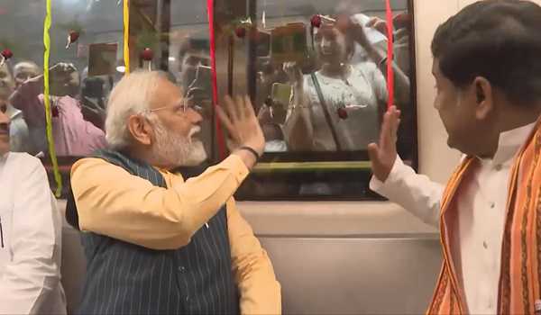 PM Modi unveils India's first under water Metro Rly project