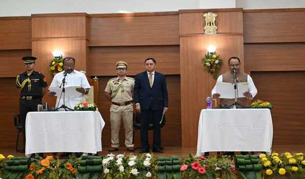 Two TIPRA Motha MLAs sworn-in as minister in BJP