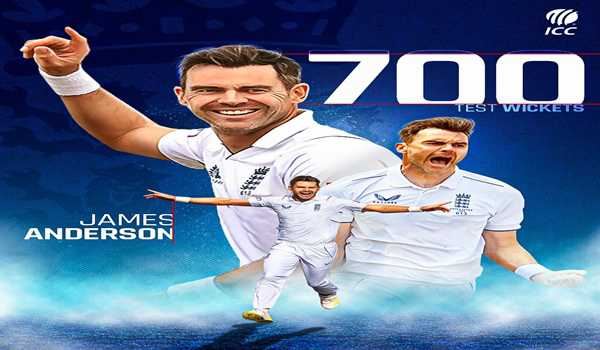 James Anderson breaches 700 Test wickets mark