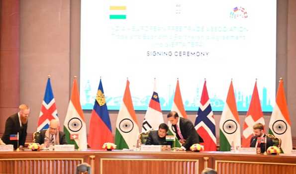 India signs free trade deal with four-member EFTA bloc