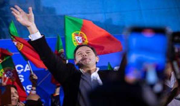 Exit polls show center-right coalition leads in Portugal's legislative elections