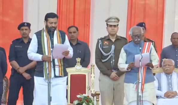 Nayab Singh Saini sworn in as new Haryana CM
