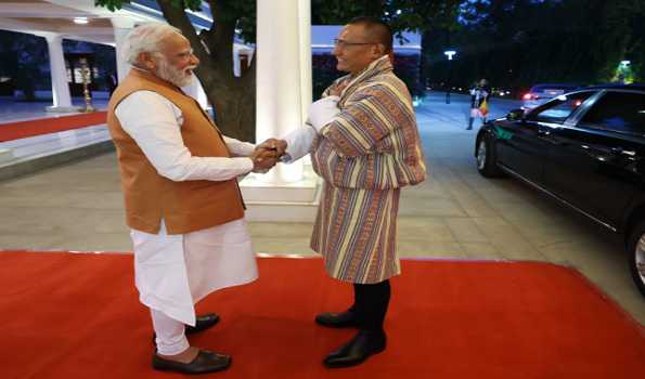 PM Modi holds talks with his Bhutanese counterpart Dasho Tshering Tobgay