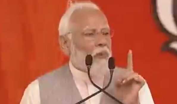 Modi calls upon people to give over 400 seats to achieve ‘Viksit Bharat