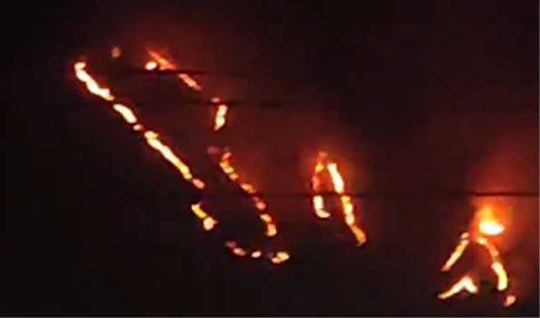Major fire erupts in Zabarwan hills in Srinagar