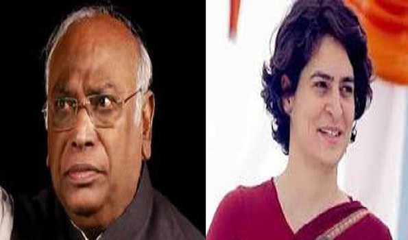 Kharge, Priyanka extend Holi greetings