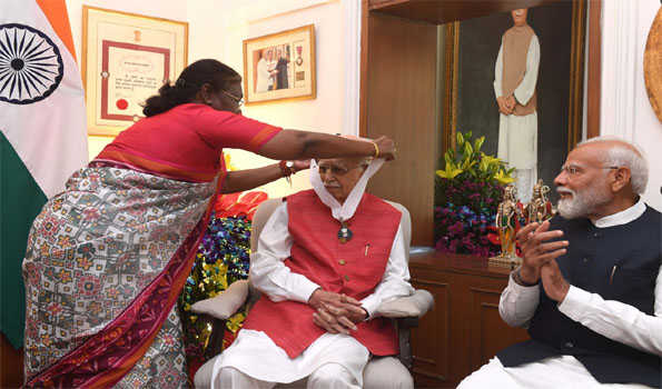 President Murmu confers Bharat Ratna on BJP stalwart L K Advani