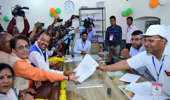 Arun Govil files nomination from Meerut