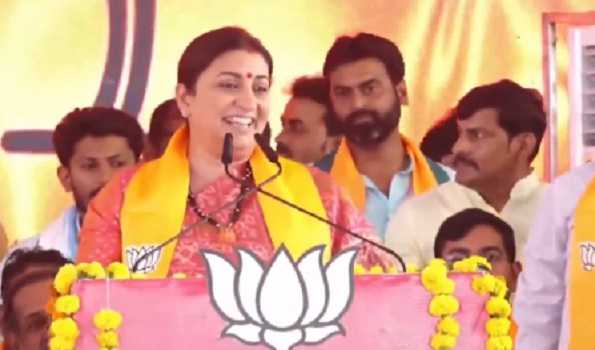 Smriti Irani criticises Congress and INDI block for their double standard politics