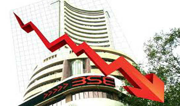 Sensex falls over 100 pts